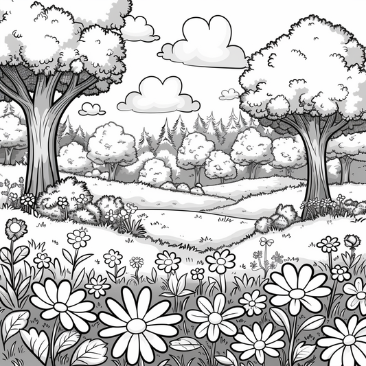 FREE Landscape Coloring Pages