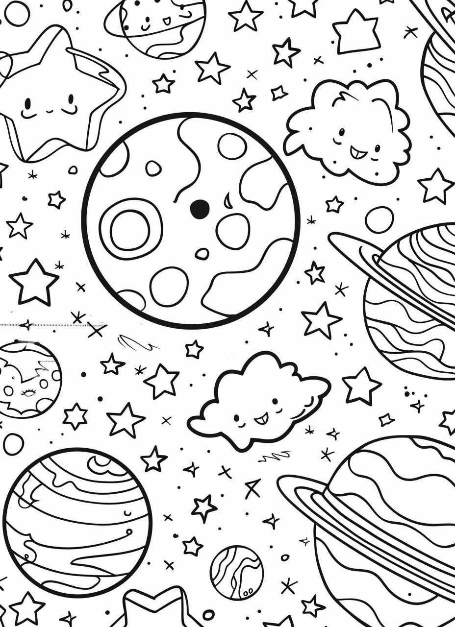 FREE Simple Coloring Pages