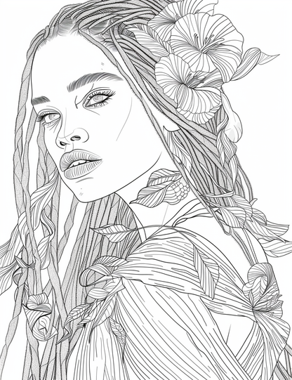 Free Afrocentric Coloring Pages