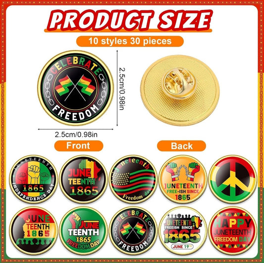 Juneteenth Bracelets or Pins