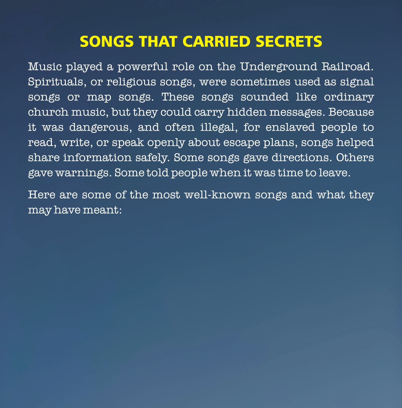 Goodnight, North Star