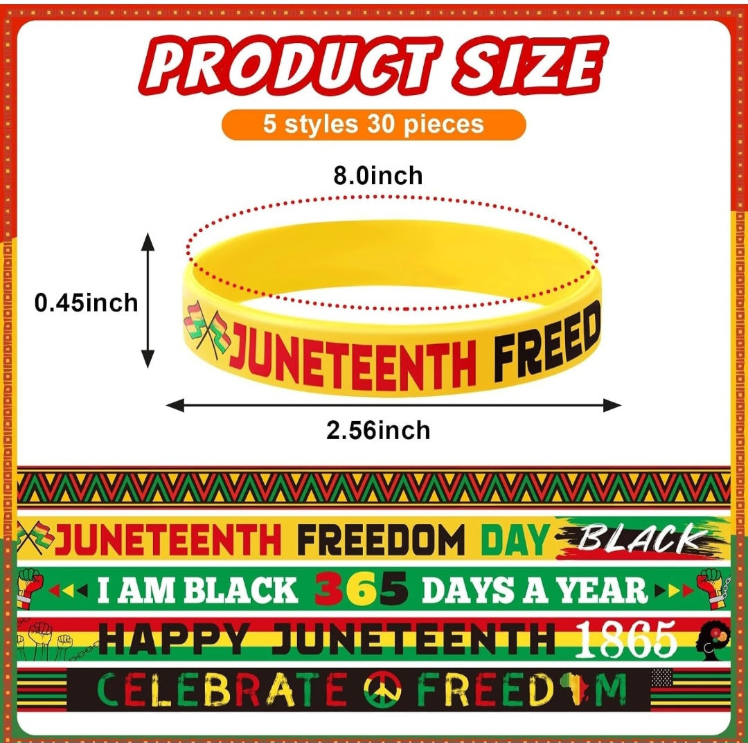 Juneteenth Bracelets or Pins