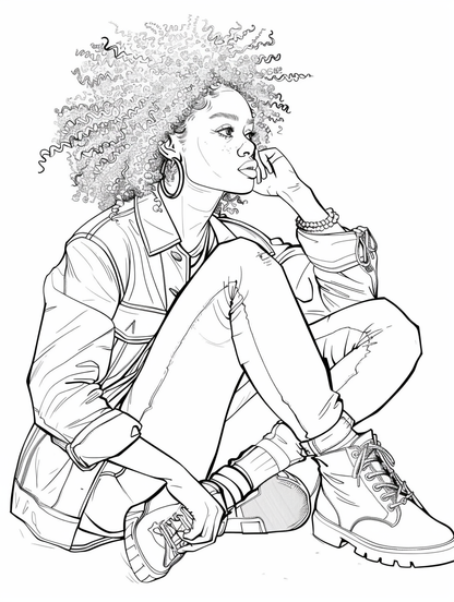 Free Afrocentric Coloring Pages