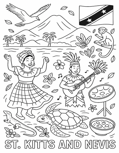 FREE Caribbean Heritage Coloring Pages